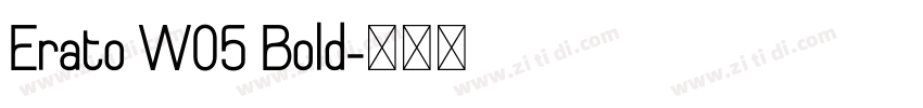Erato W05 Bold字体转换